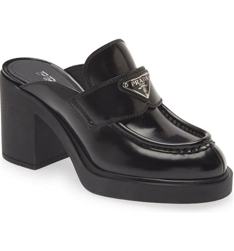 prada solid mules|Prada chunky loafer.